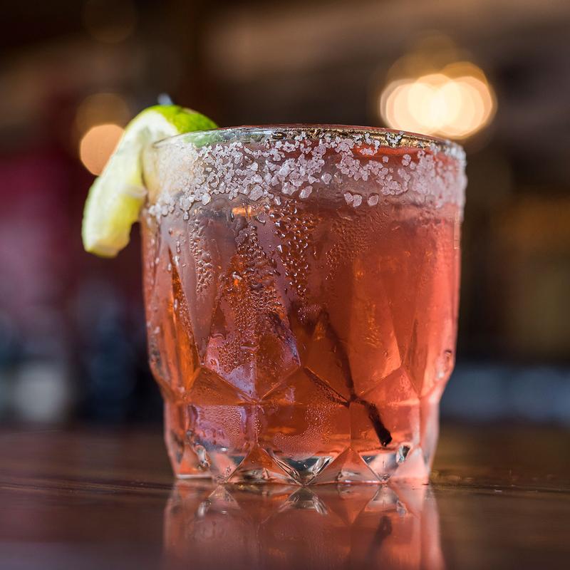 A Wisconsin brandy old-fashioned at the bar